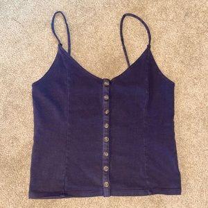 American Eagle Tank Top. Charcoal Gray.